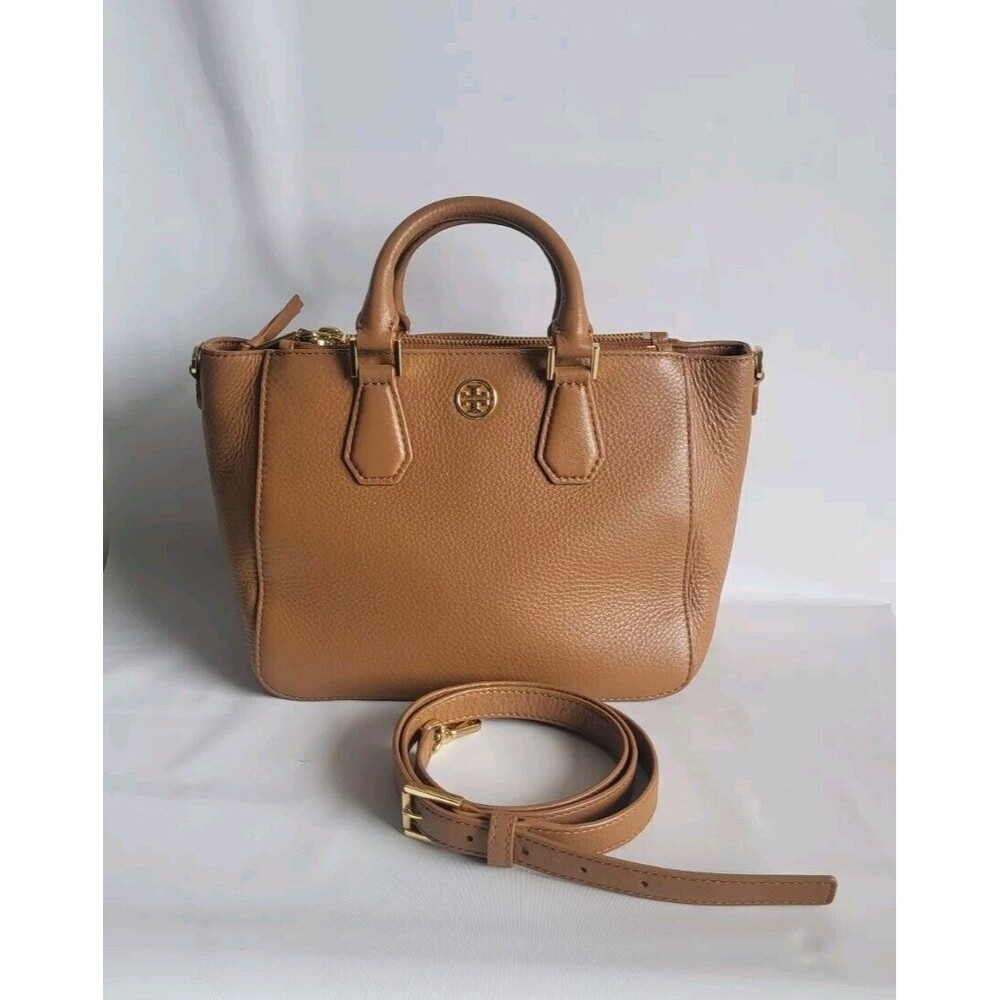 Tory Burch Tan Leather Crossbody Satchel
